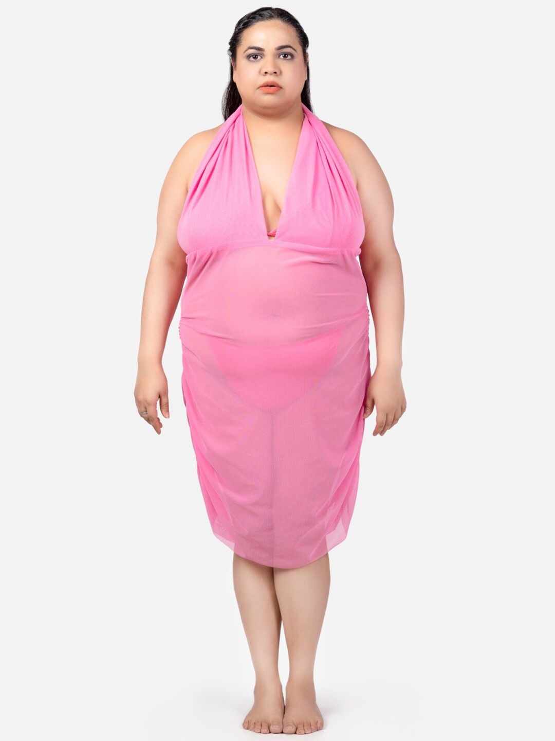 

Klamotten Halter Neck Baby Dolls, Pink