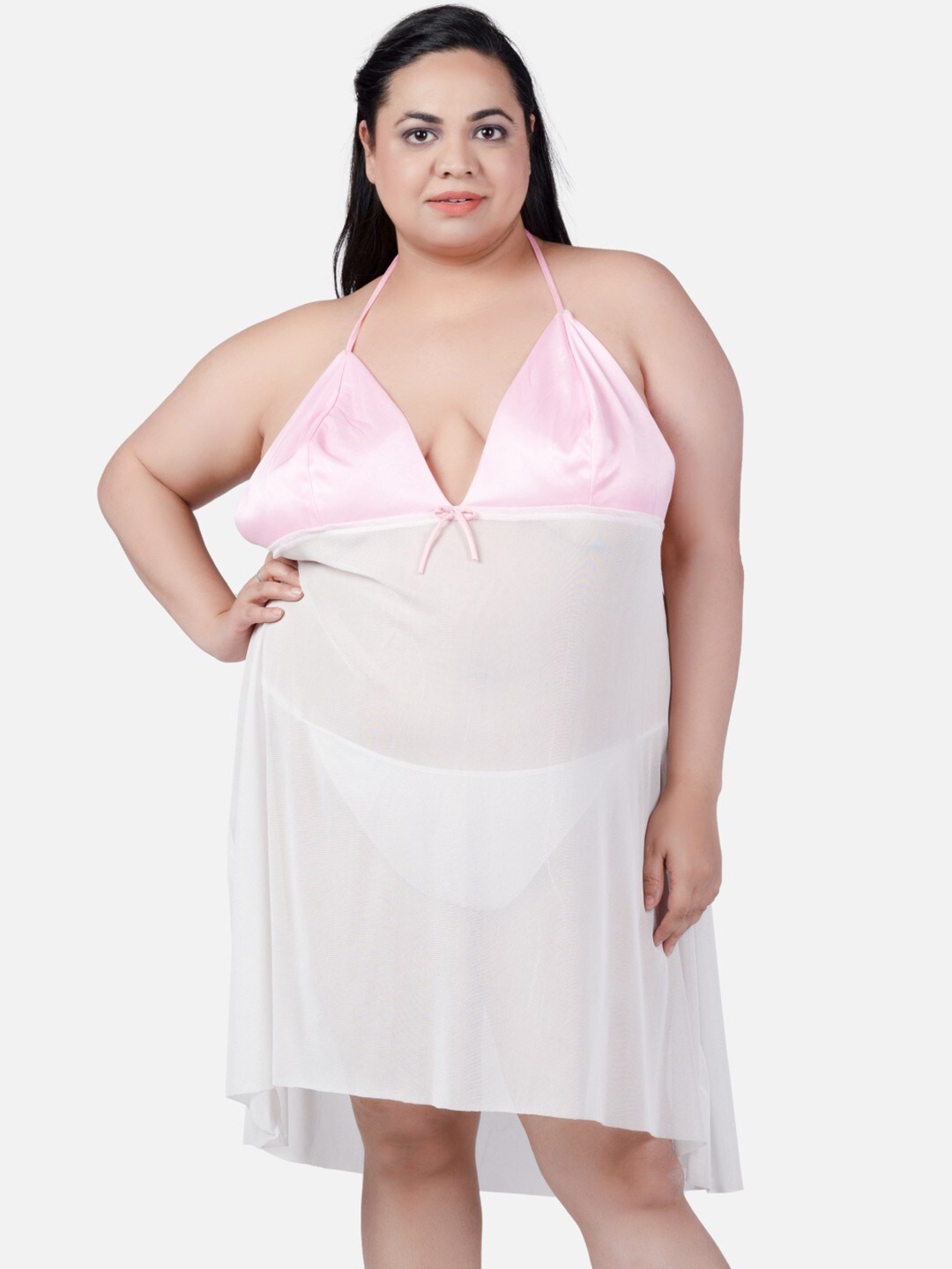 

Klamotten Halter Neck Baby Dolls, Pink