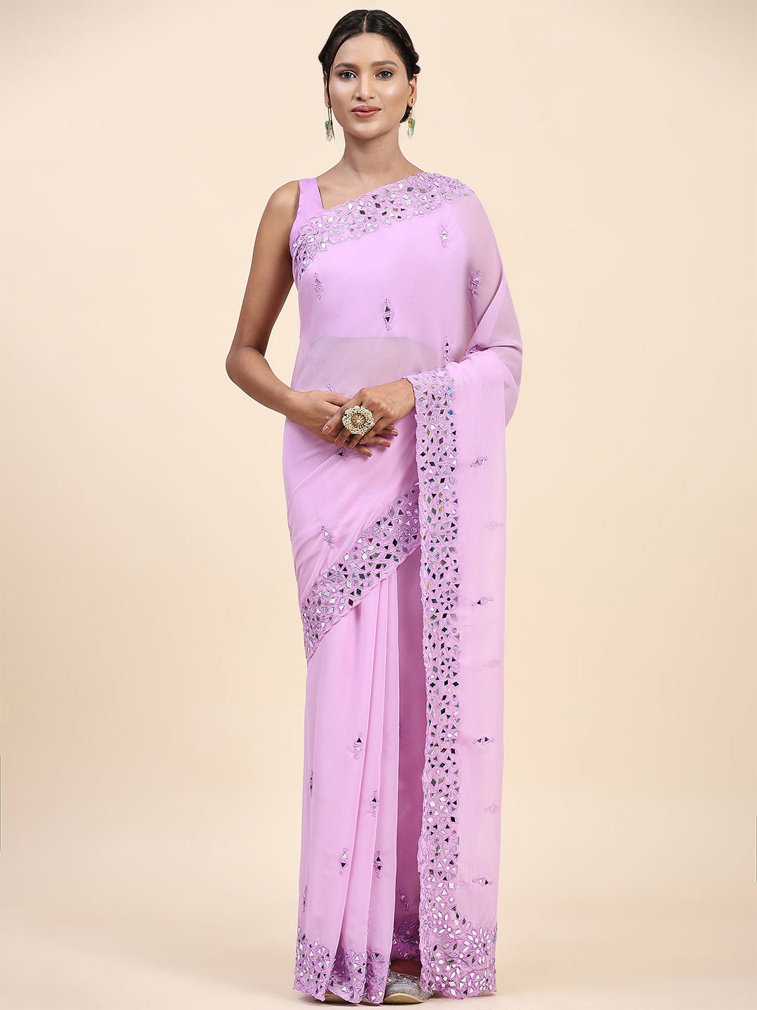 

Vastrasky Global Women Sarees, Lavender