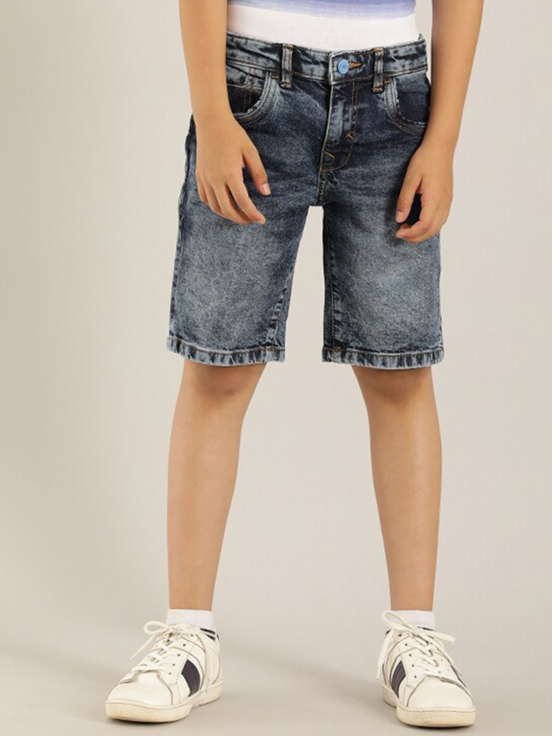 

Indian Terrain Boys Washed Outdoor Denim Shorts, Blue