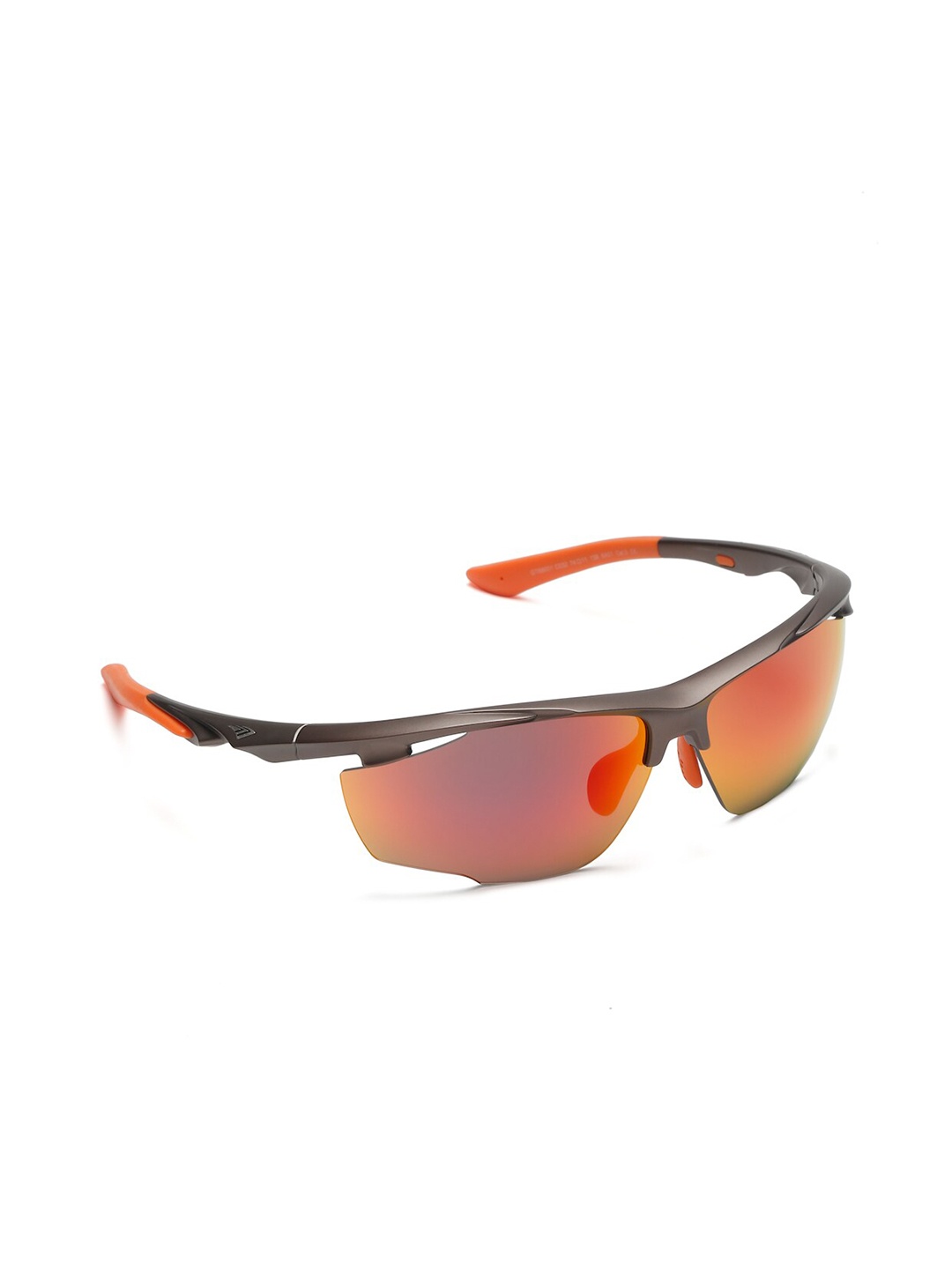 

SUNNIES Rectangle Sunglasses With Polarised and UV Protected Lens, Orange