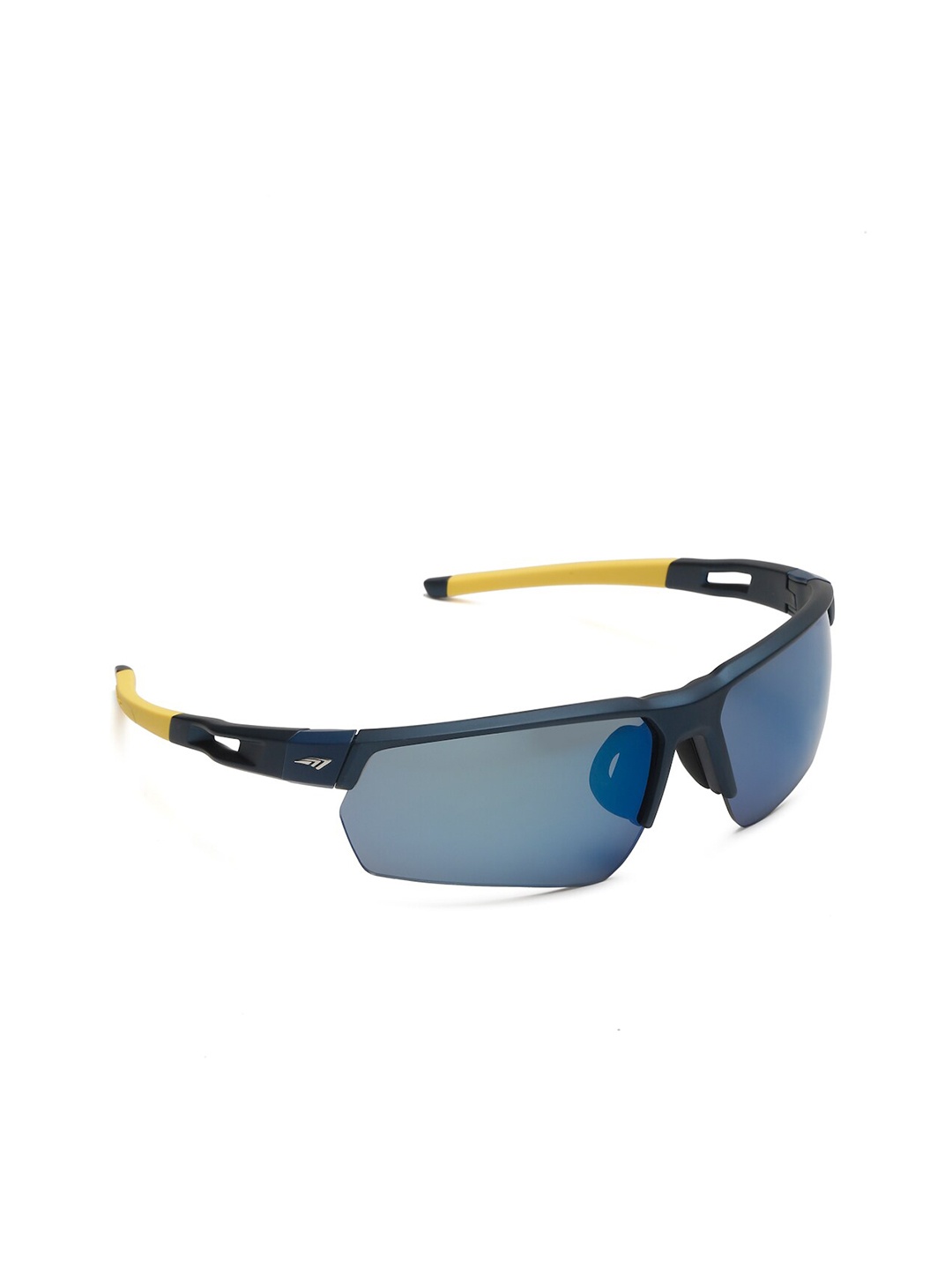 

SUNNIES Rectangle Sunglasses With Polarised and UV Protected Lens, Navy blue