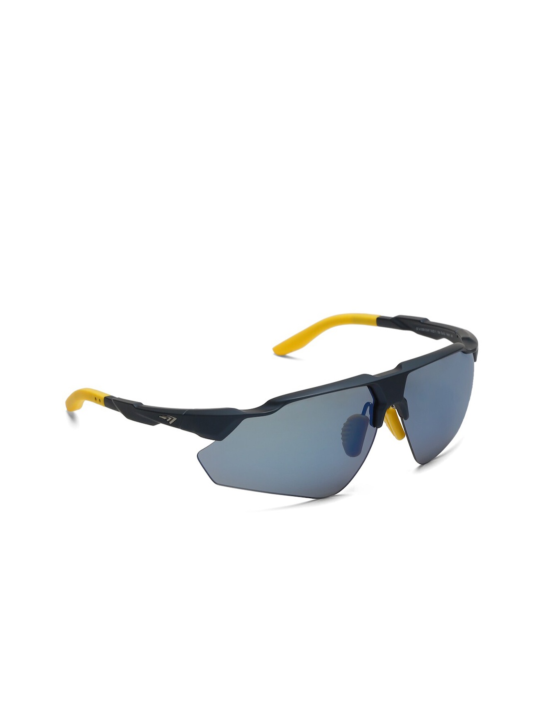 

SUNNIES Rectangle Lens with Polarised and UV Protected Sunglasses, Blue
