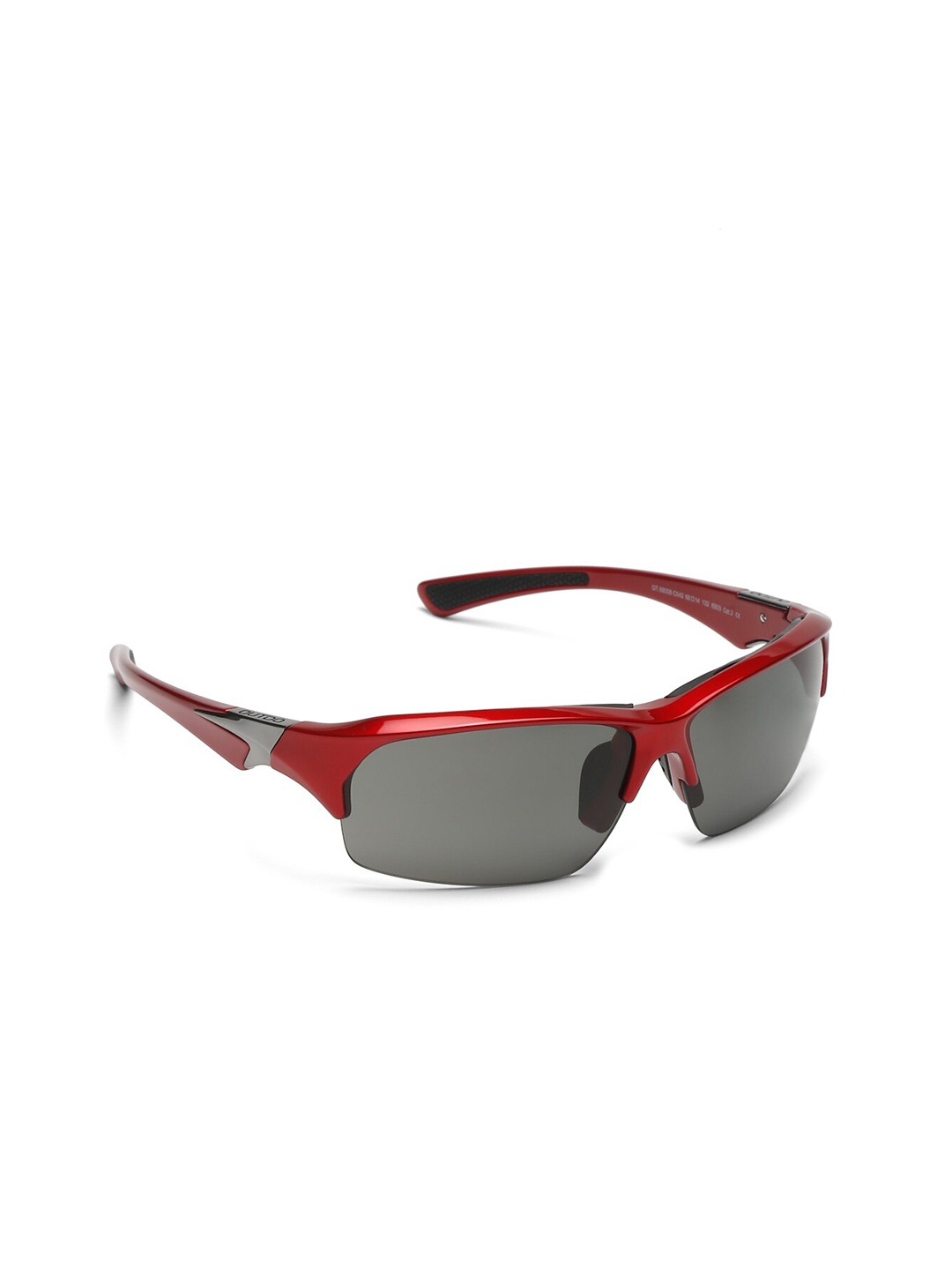 

SUNNIES Half Rim Rectangle Sunglasses with UV Protected Lens GT.68006-C042-6B03, Black