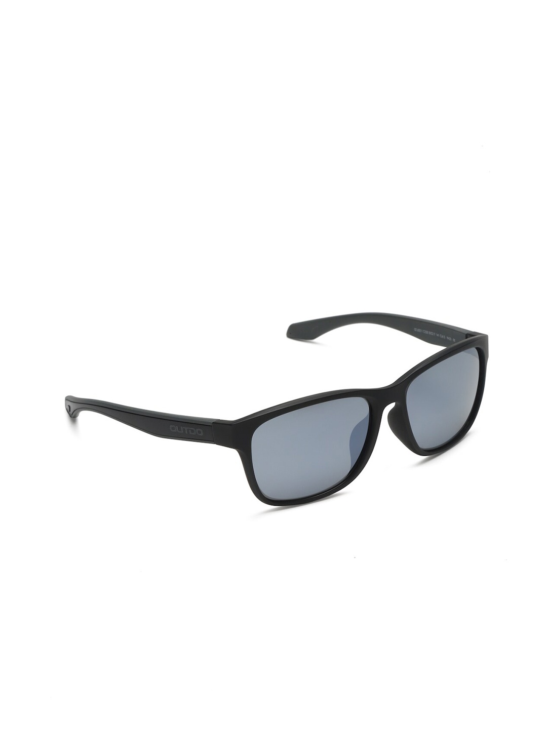 

SUNNIES Square Sunglasses with Polarised and UV Protected Lens, Black