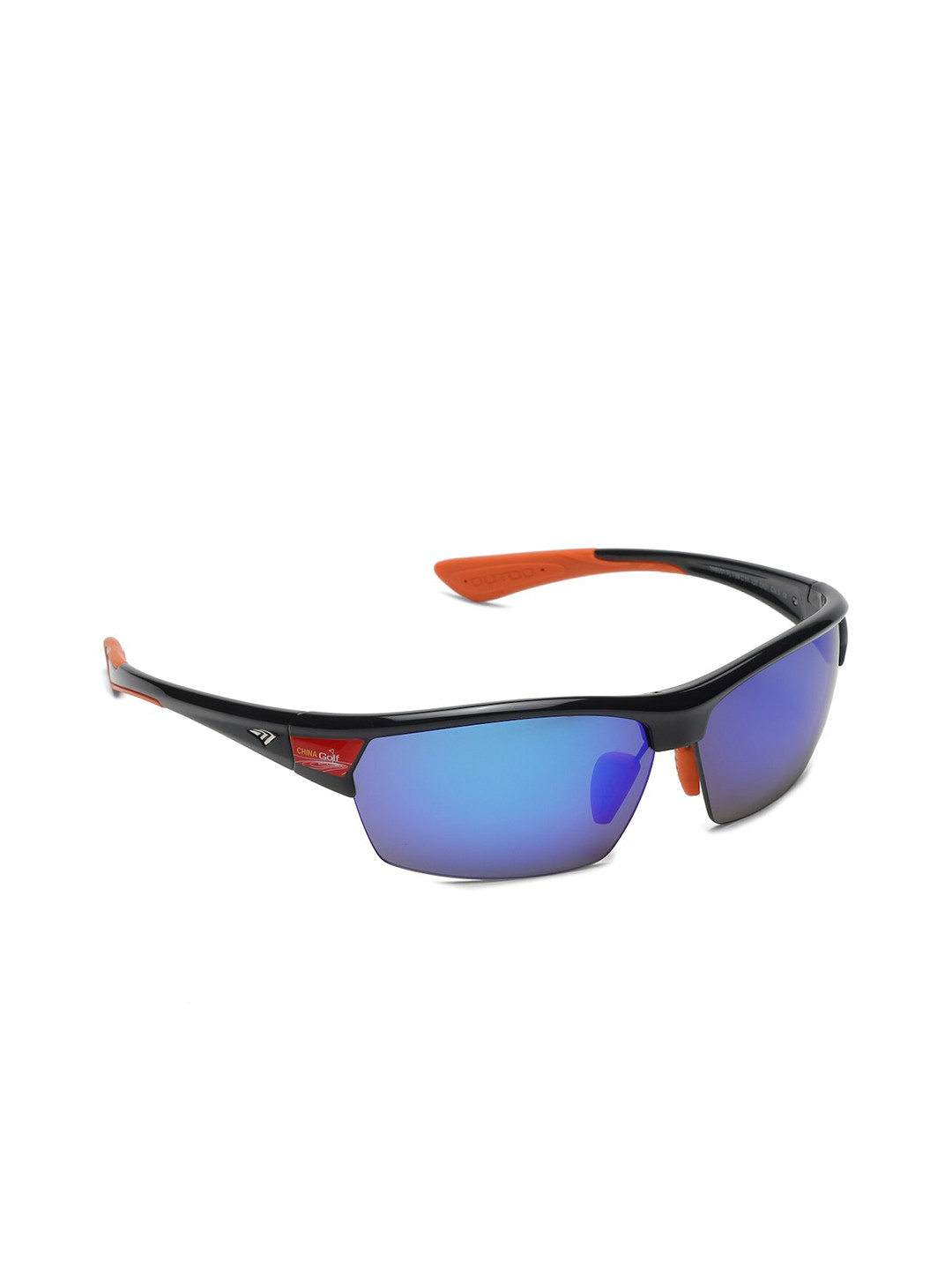 

SUNNIES Rectangle Sunglasses With Polarised & UV Protected Lens, Blue