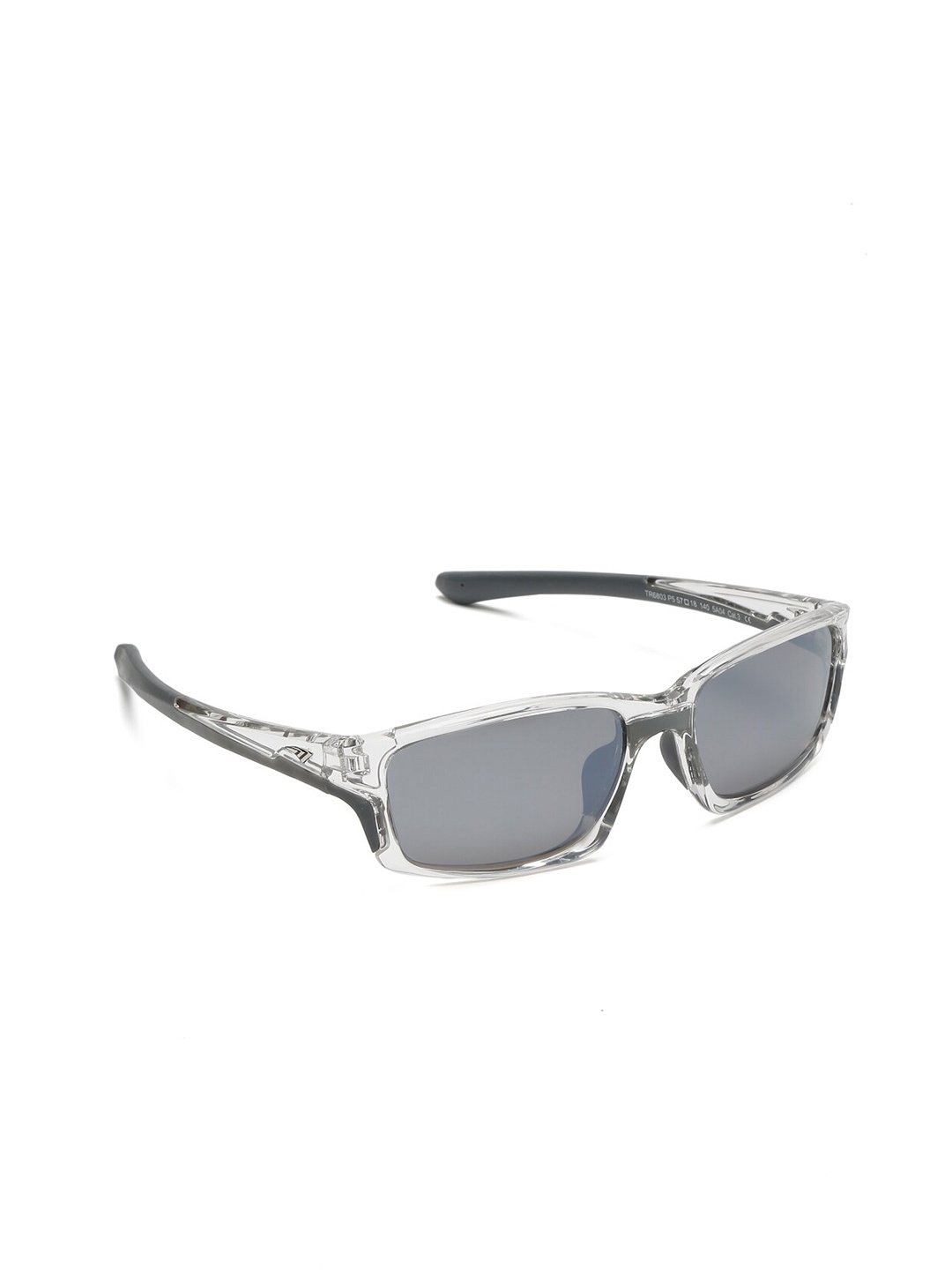 

SUNNIES Rectangle Sunglasses With Polarised and UV Protected Lens, Grey