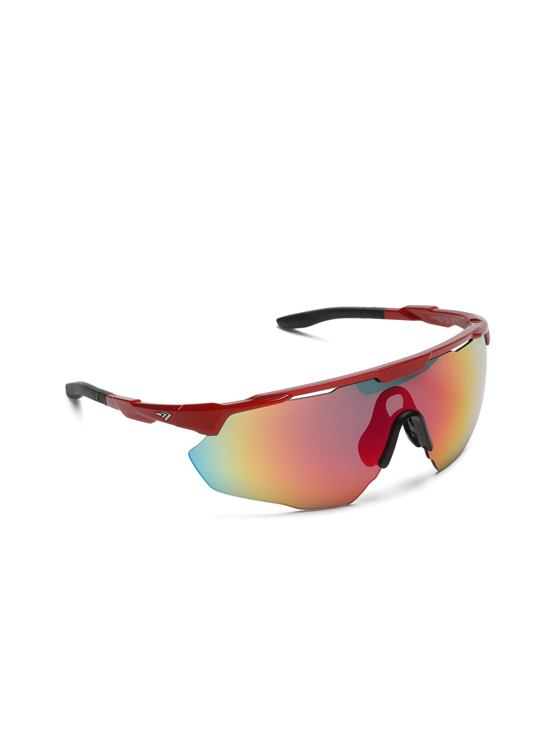 

SUNNIES Rectangle Sunglasses with UV Protected Lens, Red