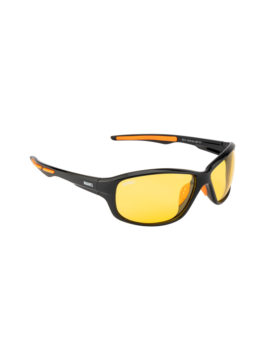 

MAGNEQ Full Rim Sport Sunglasses With UV Protected Lens MG 511/S C1 6218, Yellow