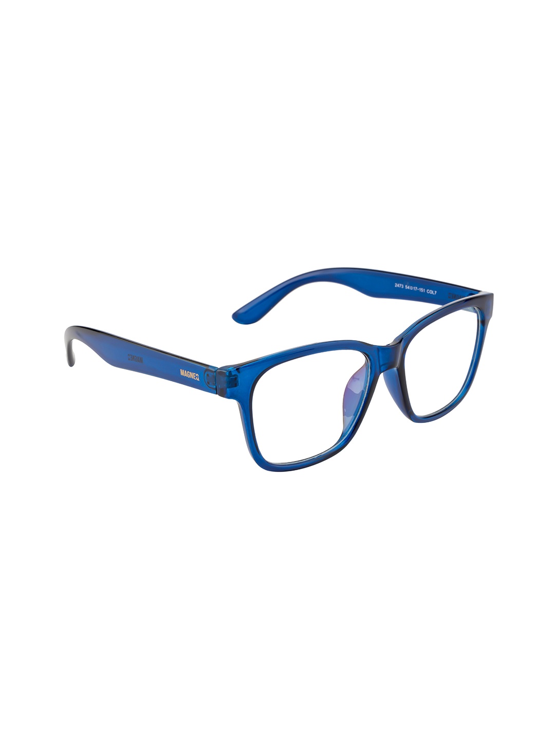 

MAGNEQ Rectangular Shaped Sunglasses With UV Protected Lens MG 2473/F 54 BL7, Blue