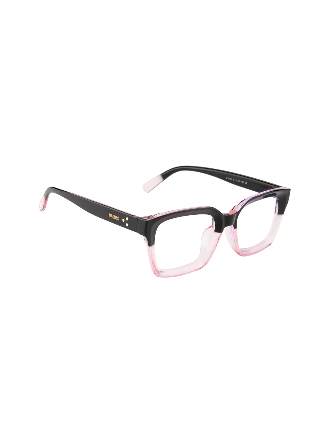 

MAGNEQ Rectangle Sunglasses with UV Protected Lens MG 5101/F C8 5220, Transparent