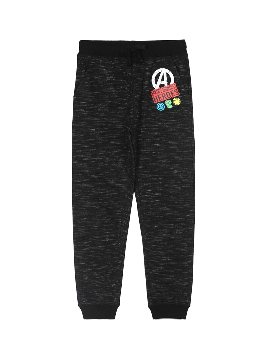 

Marvel by Miss and Chief Boys Avenger Printed Detail Joggers, Black