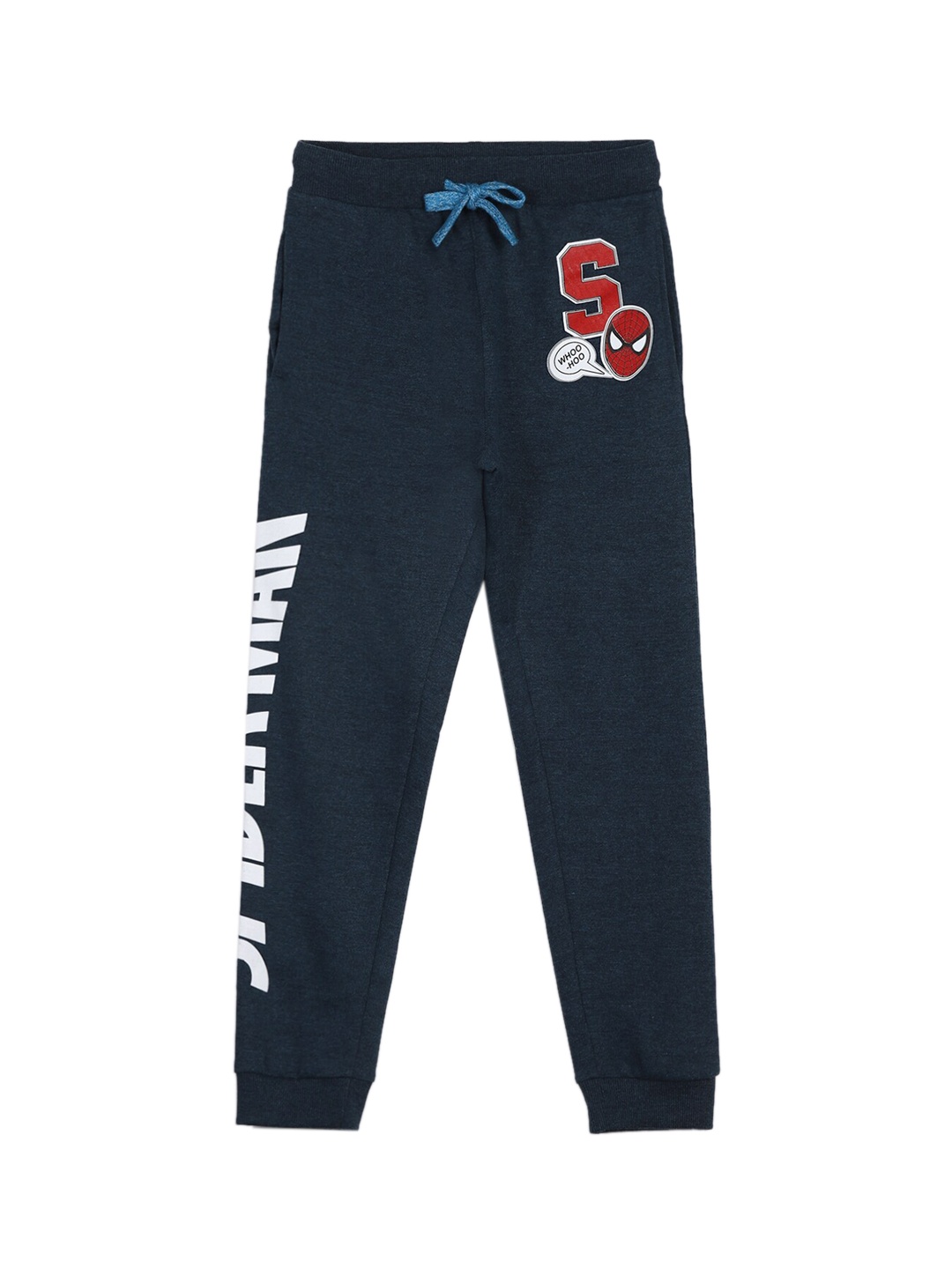 

Marvel by Miss and Chief Boys Superhero Printed Joggers, Navy blue