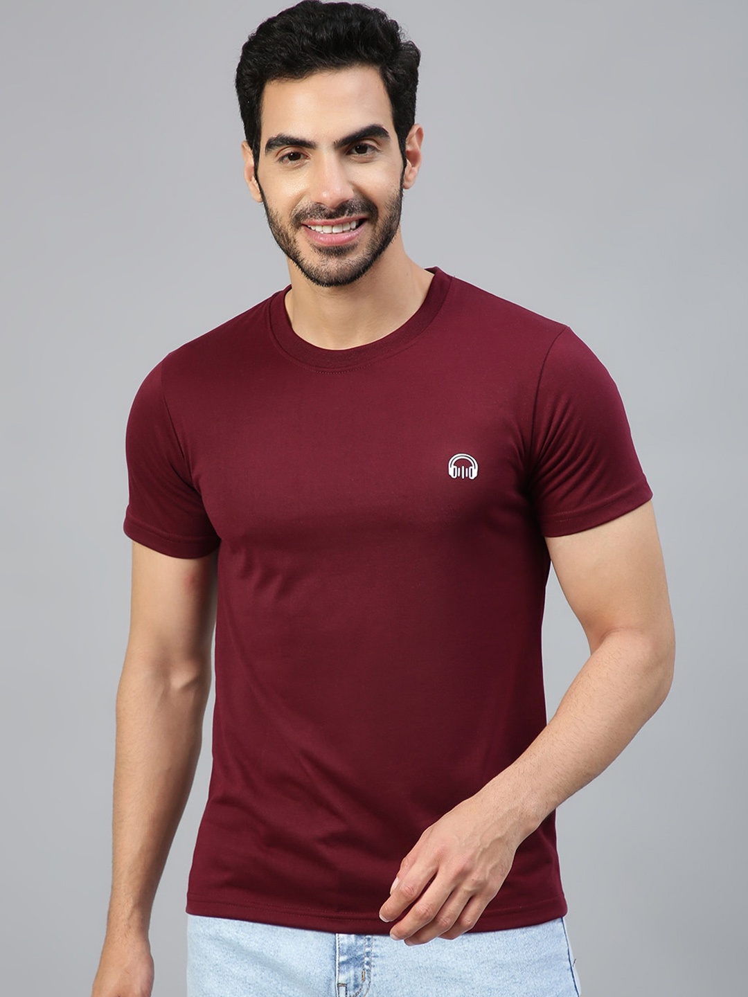 

FTX Round Neck Regular Fit T-shirt, Maroon