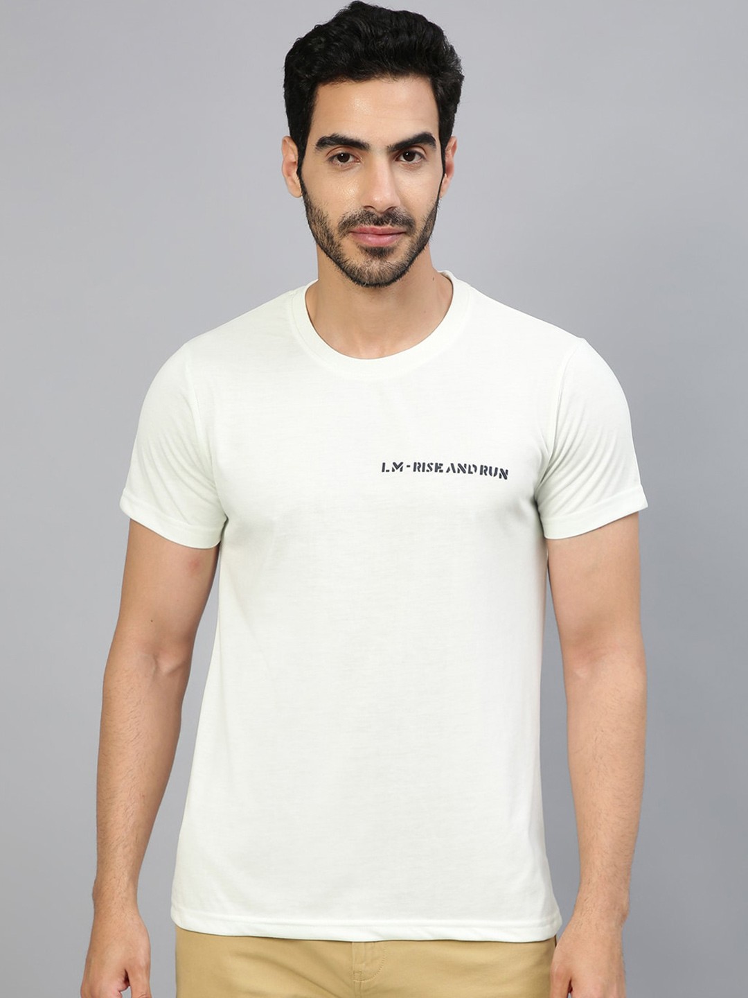 

FTX Typography Printed Regular Fit T-shirt, Off white