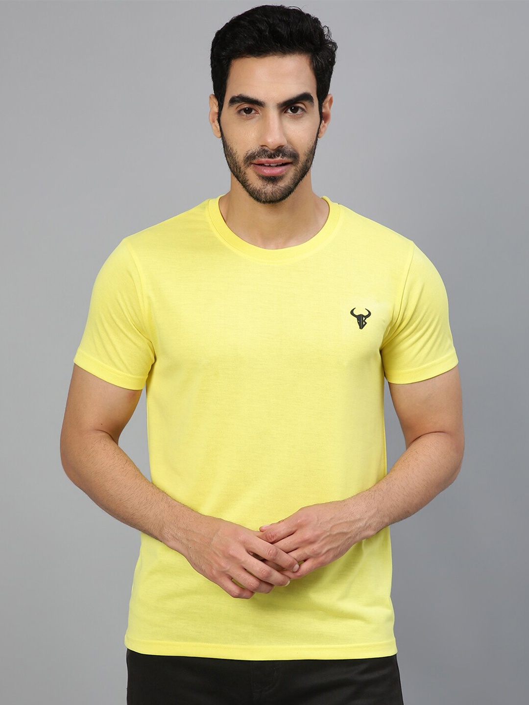 

FTX Round Neck Regular Fit T-shirt, Yellow