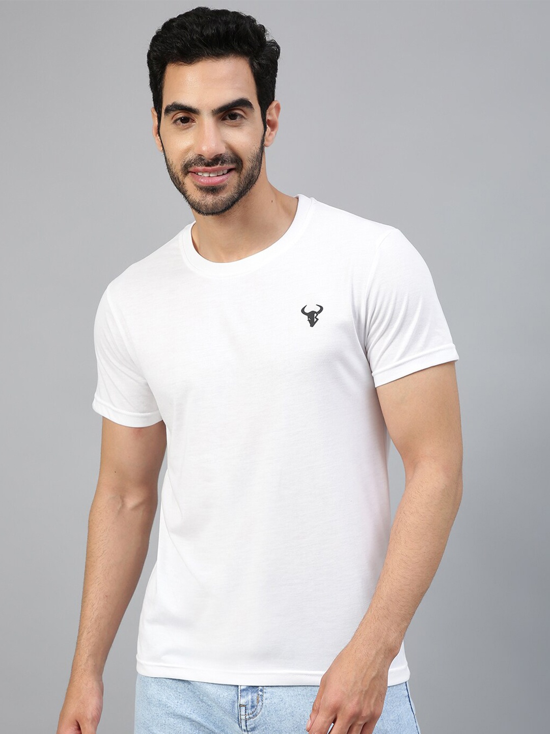 

FTX Round Neck Regular Fit T-shirt, White