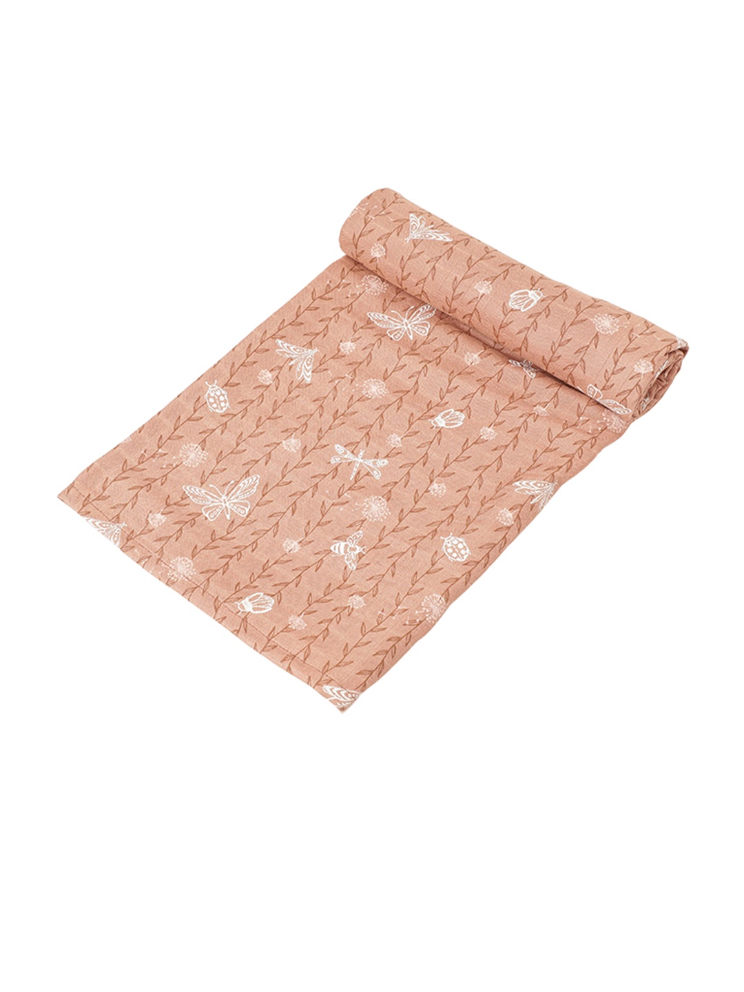 

cocoon care Kids Printed Bamboo Bath Towel, Peach
