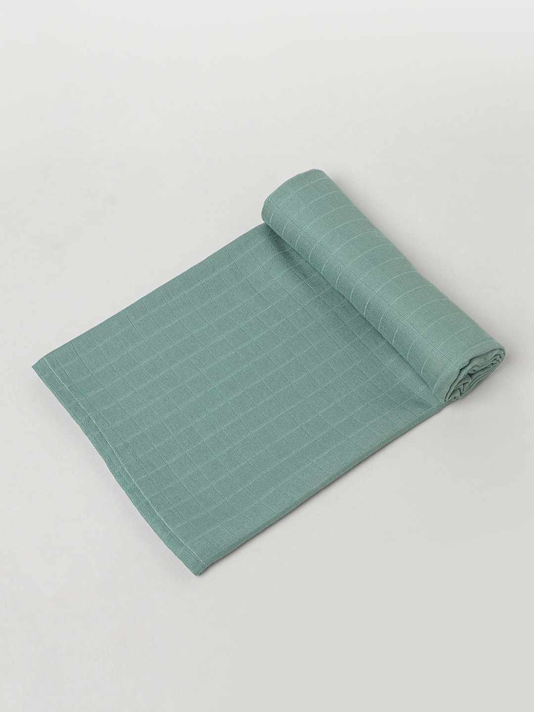 

cocoon care Infant Self-Checked Soft Bamboo Muslin Swaddle Towel, Green