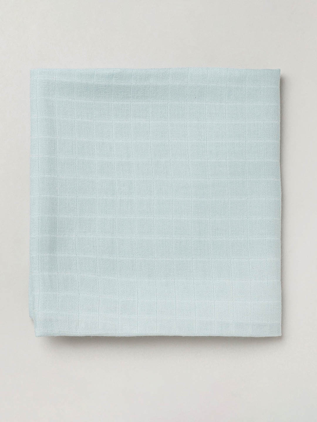 cocoon care Infant Self-Checked Soft Bamboo Muslin Swaddle Towel, Blue