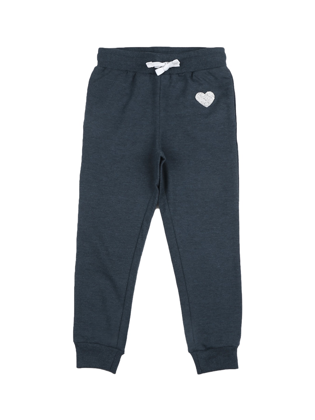 

Alan Jones Girls Mid-Rise Regular Fit Joggers, Navy blue