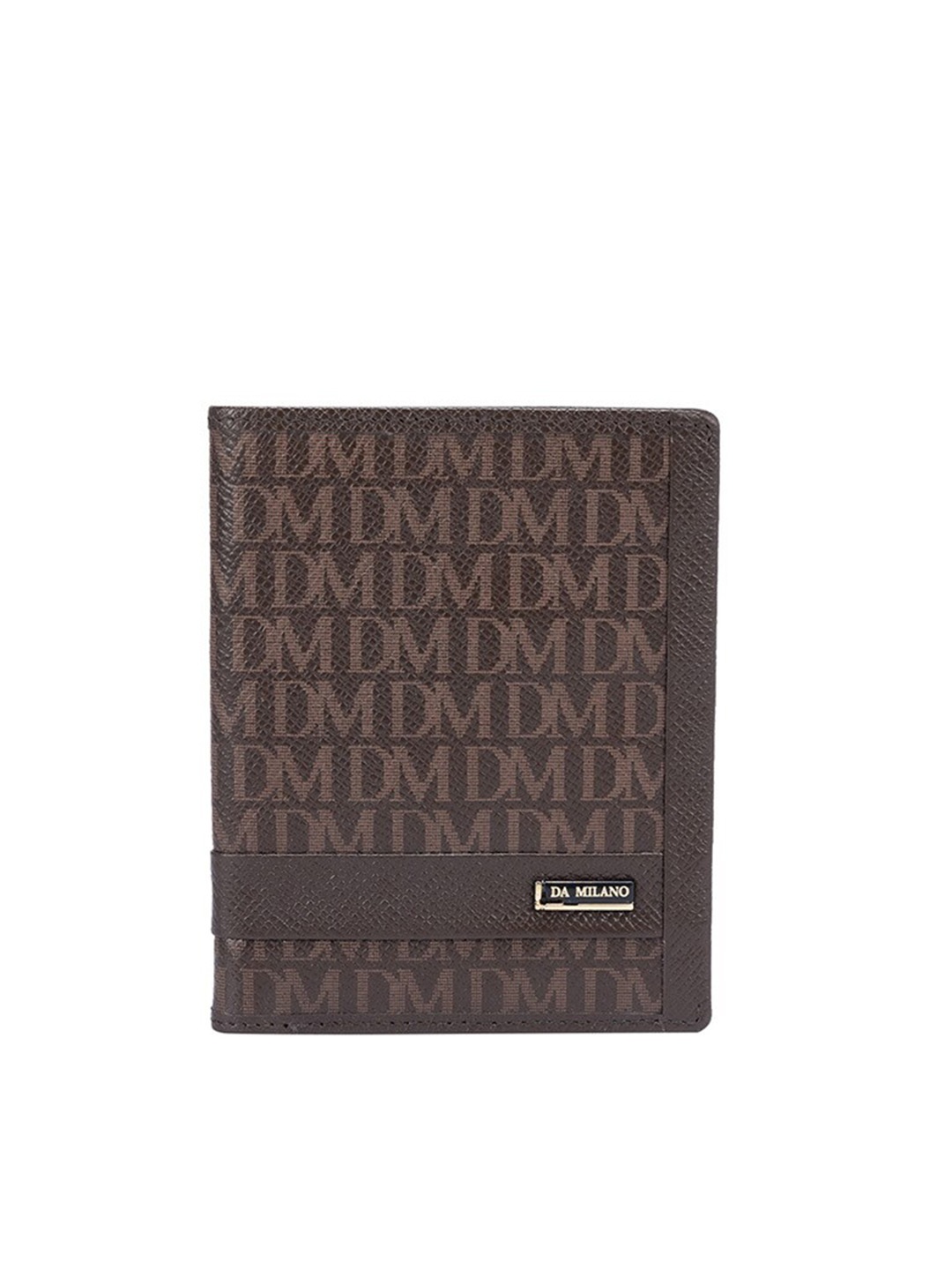 

Da Milano Women Brown Textured Leather Two Fold Wallet