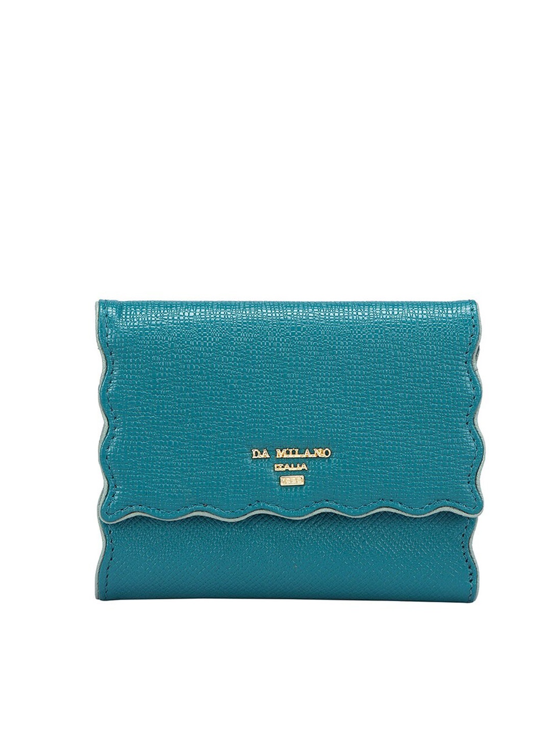 

Da Milano Women Leather Three Fold Wallet, Green