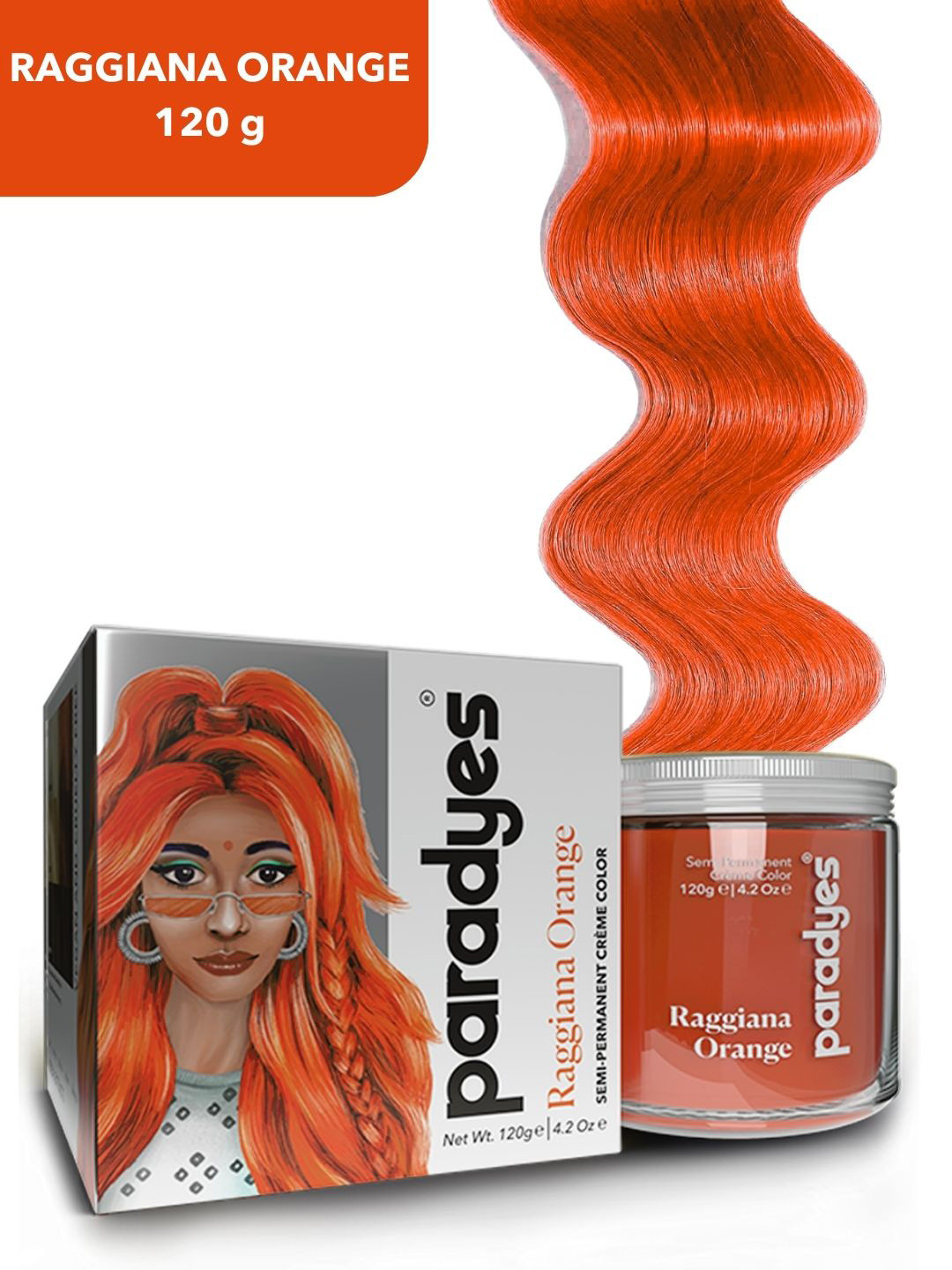 

Paradyes Ammonia Free Semi-Permanent Hair Color 120g - Raggiana Orange