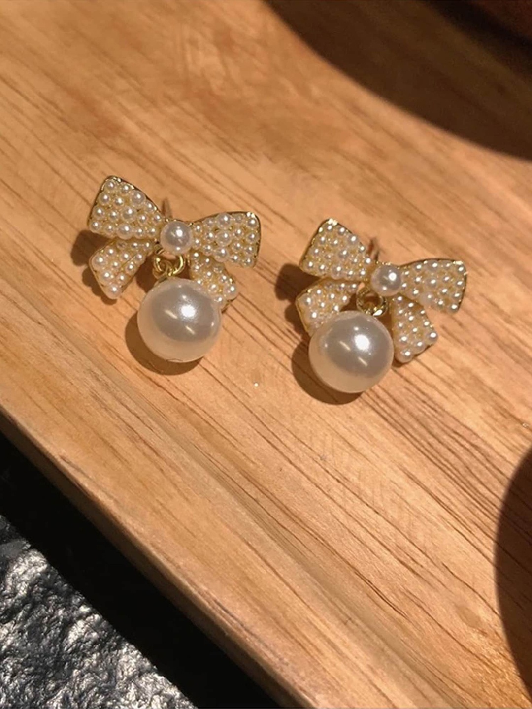 

Vembley Gold-Plated Contemporary Drop Earrings