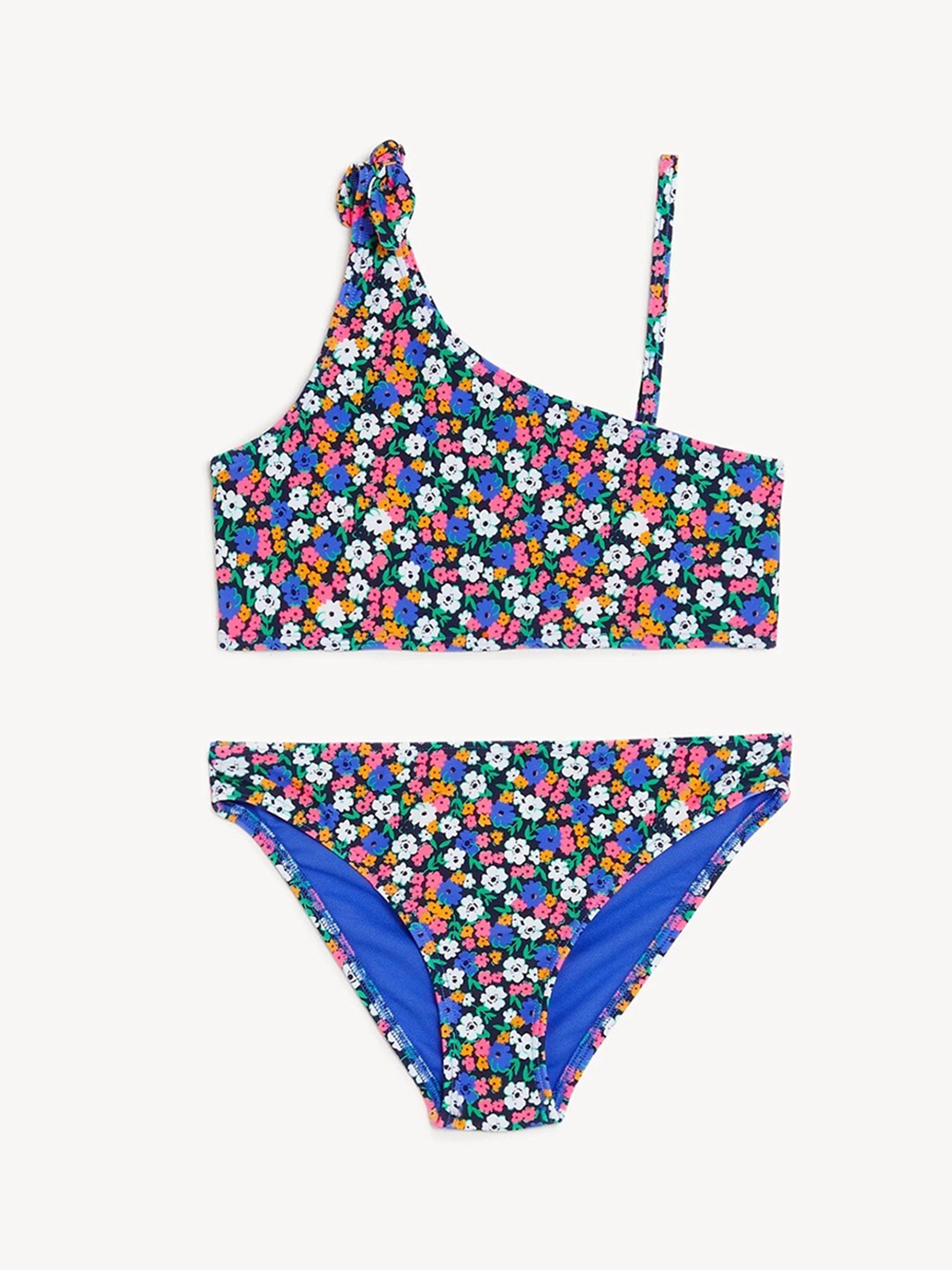 

Marks & Spencer Girls Floral Printed Bikini Set, Blue