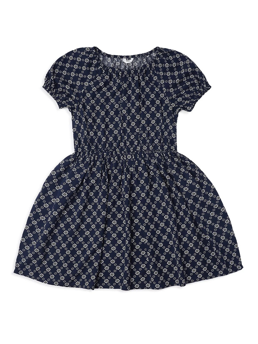 

Marks & Spencer Girls Floral Print Fit & Flare Dress, Navy blue