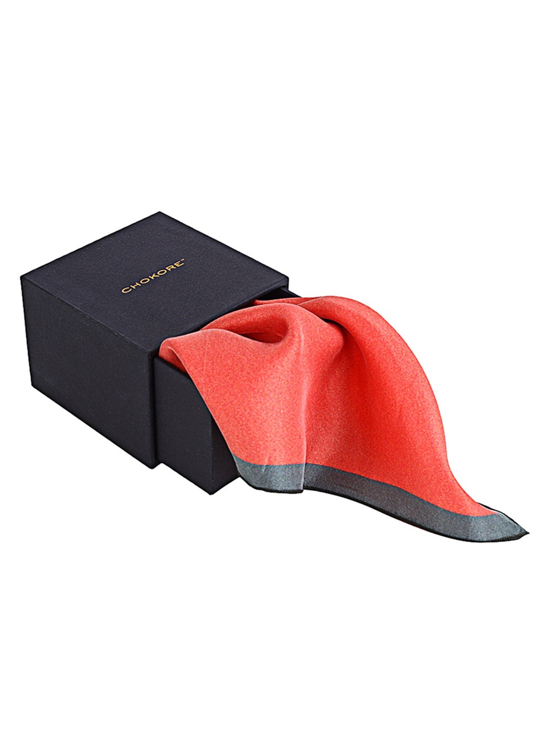 

CHOKORE Men Silk Pocket Squares, Red