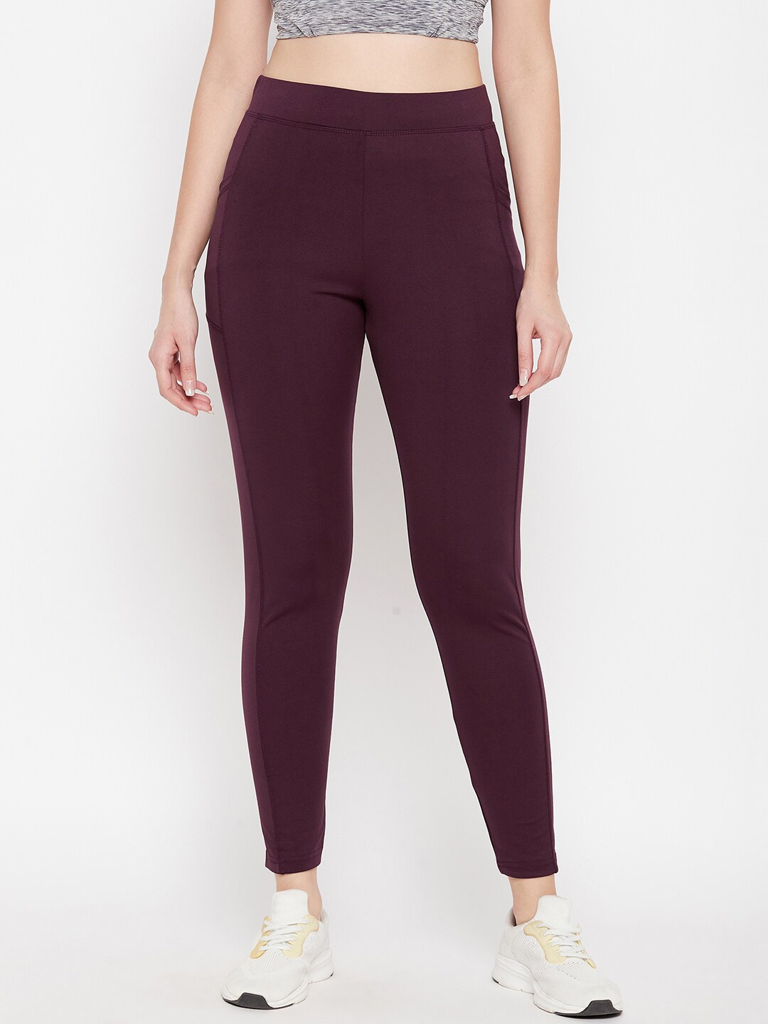 

Camey Women Slim Fit Treggings, Coffee brown