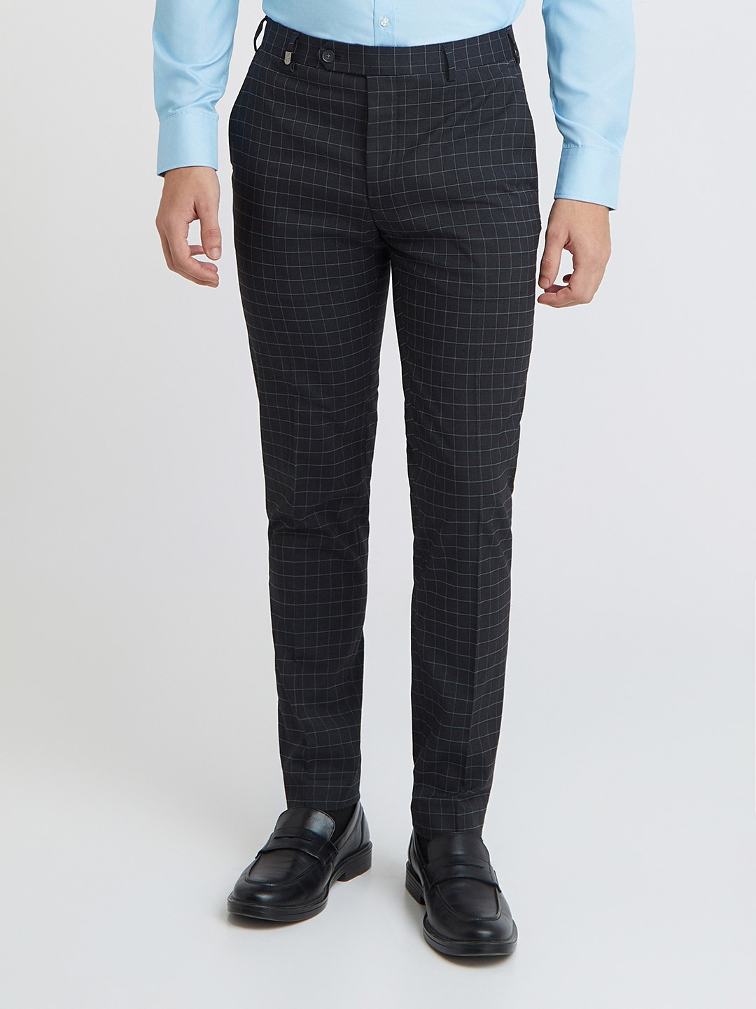 

Park Avenue Men Blue Slim Fit Trousers