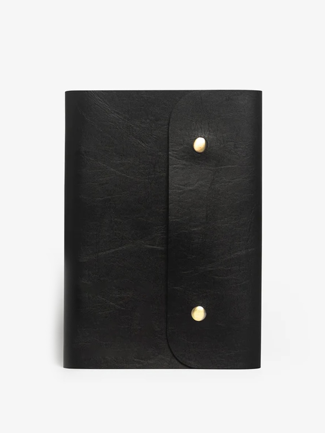

THE MESSY CORNER Ruled Button Notebook, Black