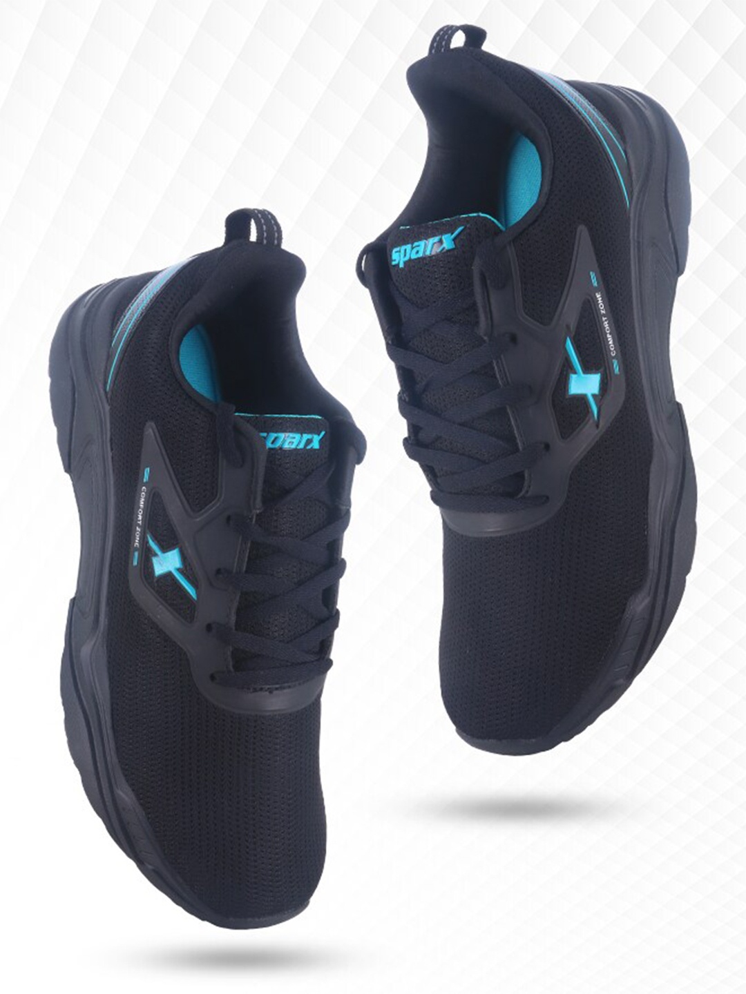 

Sparx Men Mesh Running Shoes, Black