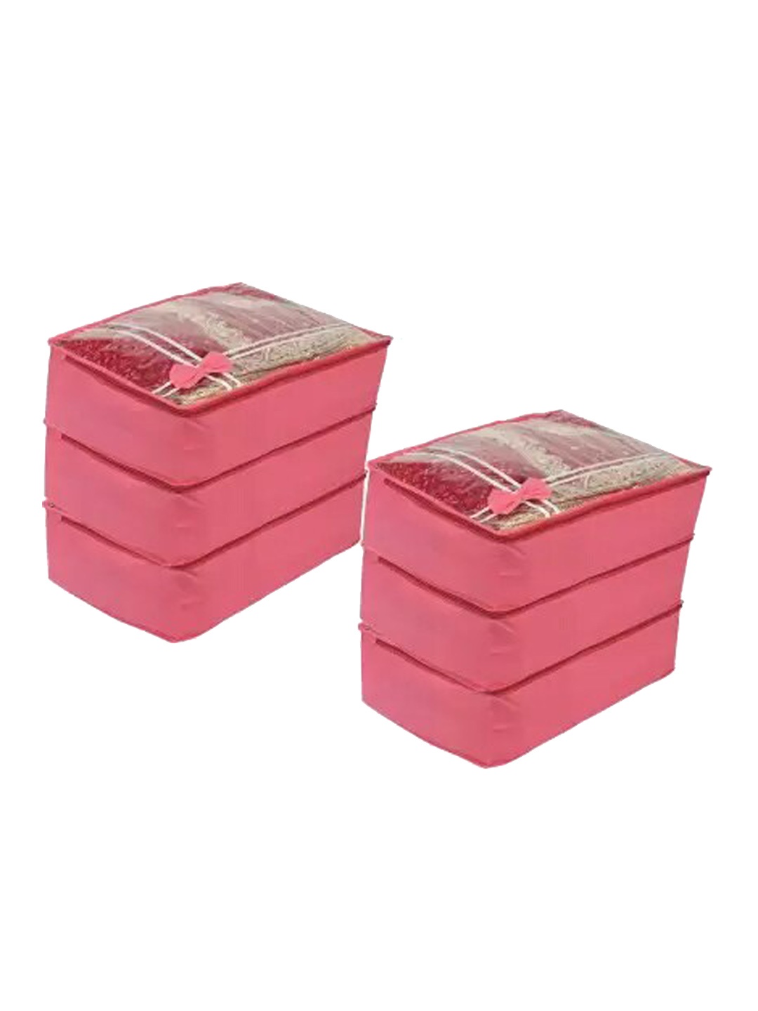 

Perpetual Pink 6 Pieces Saree Organisers