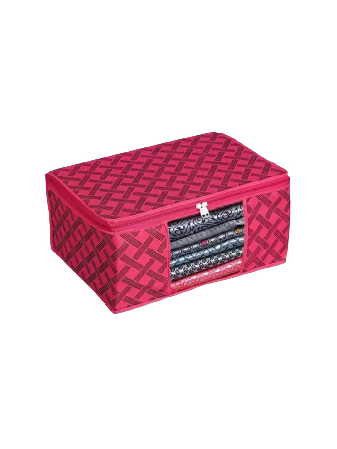 

Perpetual Red Printed Saree Organiser