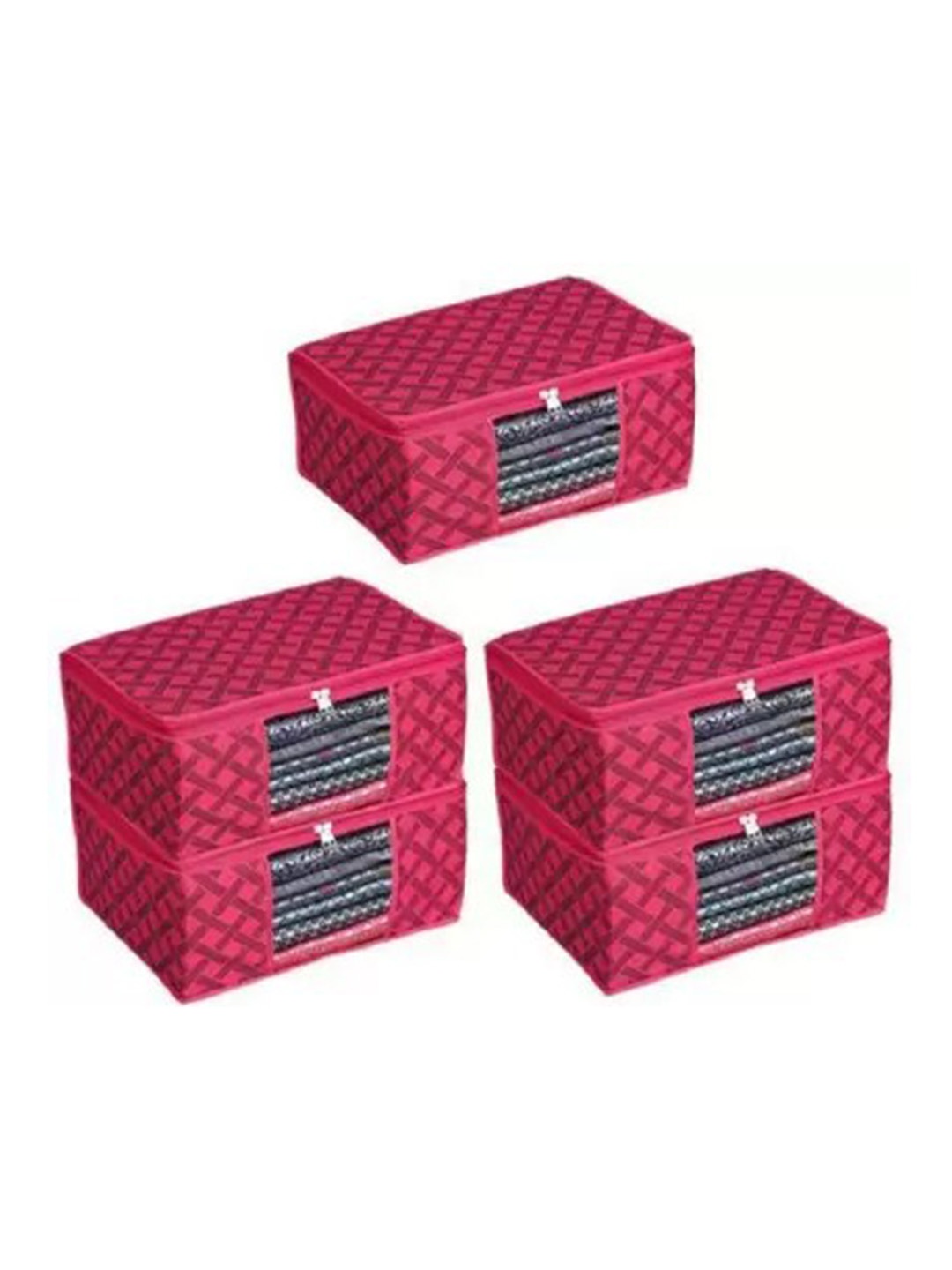 

Perpetual Red 5 Pieces Printed Saree Organisers