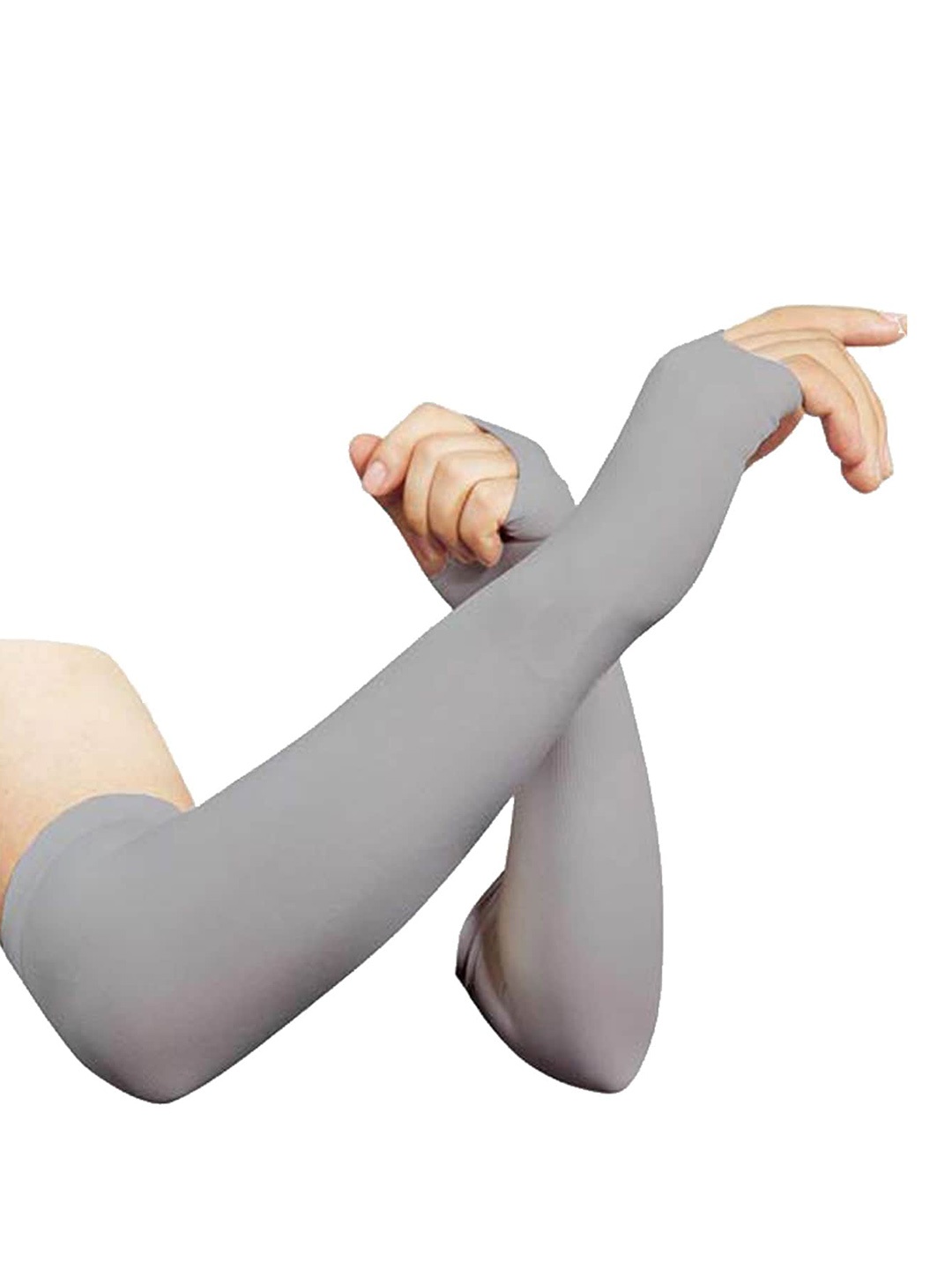 

Aadikart Rotection Cooling Elasticitic Arm Sleeves Gloves, Grey