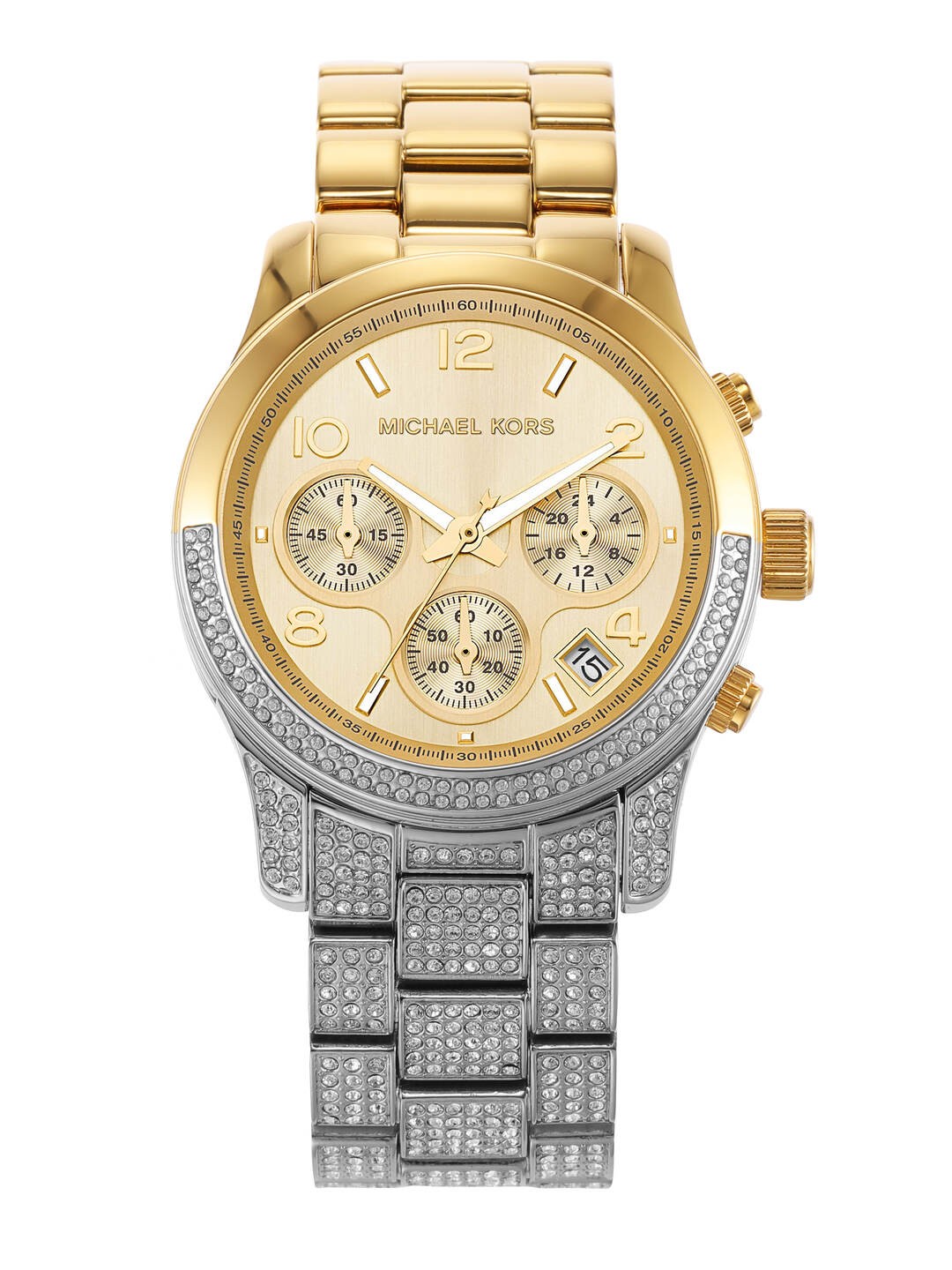 

Michael Kors Women Embellished Runway Analogue Watch MK7329, Multi