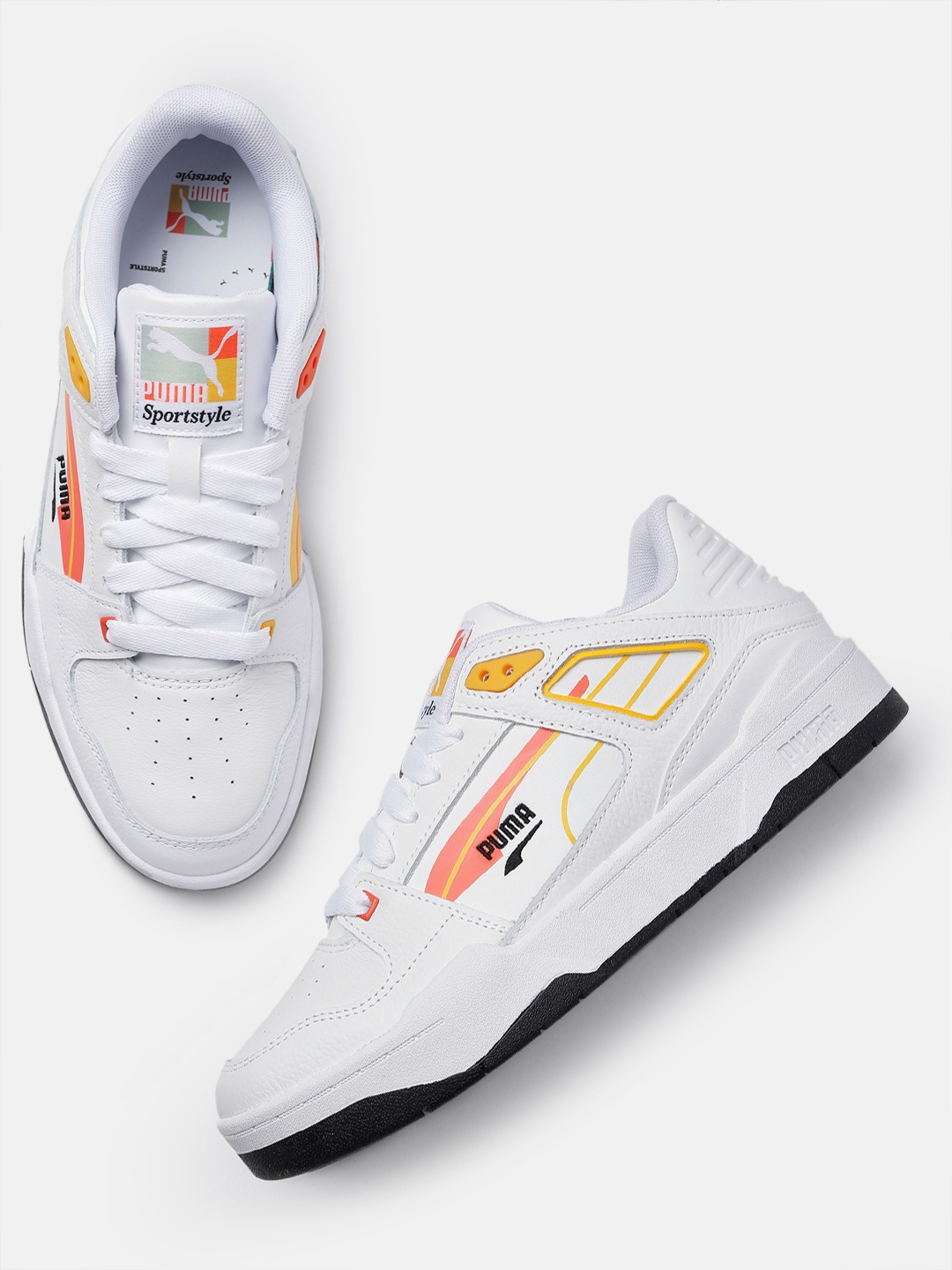 

Puma Unisex Slipstream Brand Love Perforations Sneakers, White