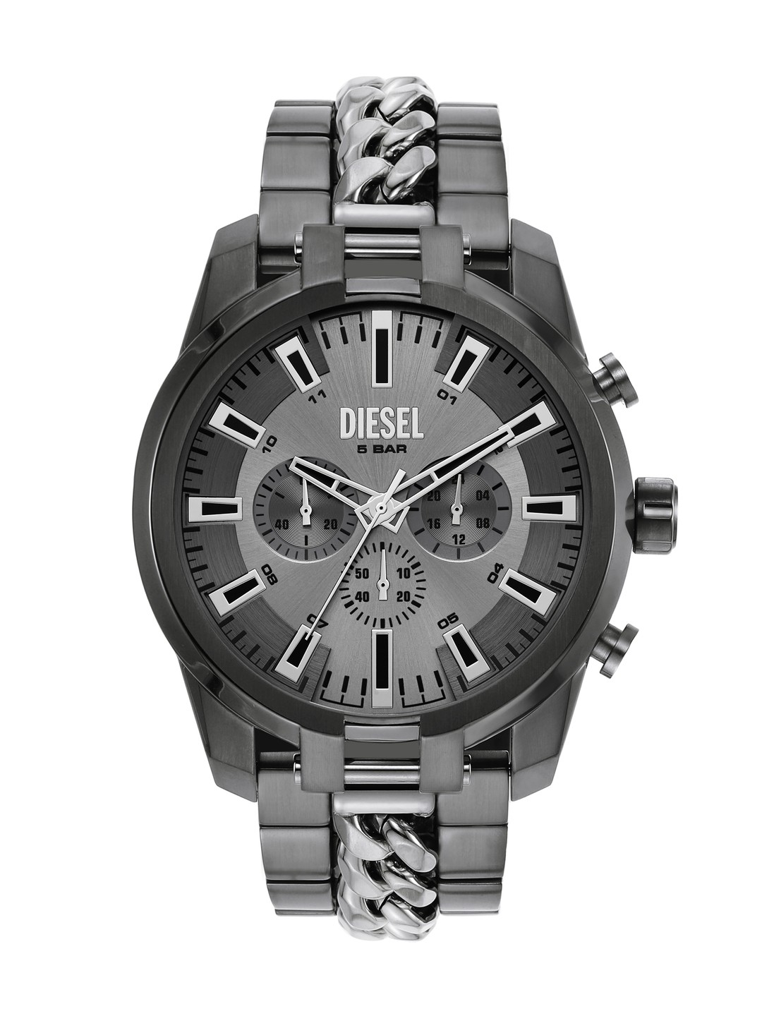 

DIESEL Men Split Analogue Watch DZ4630, Silver