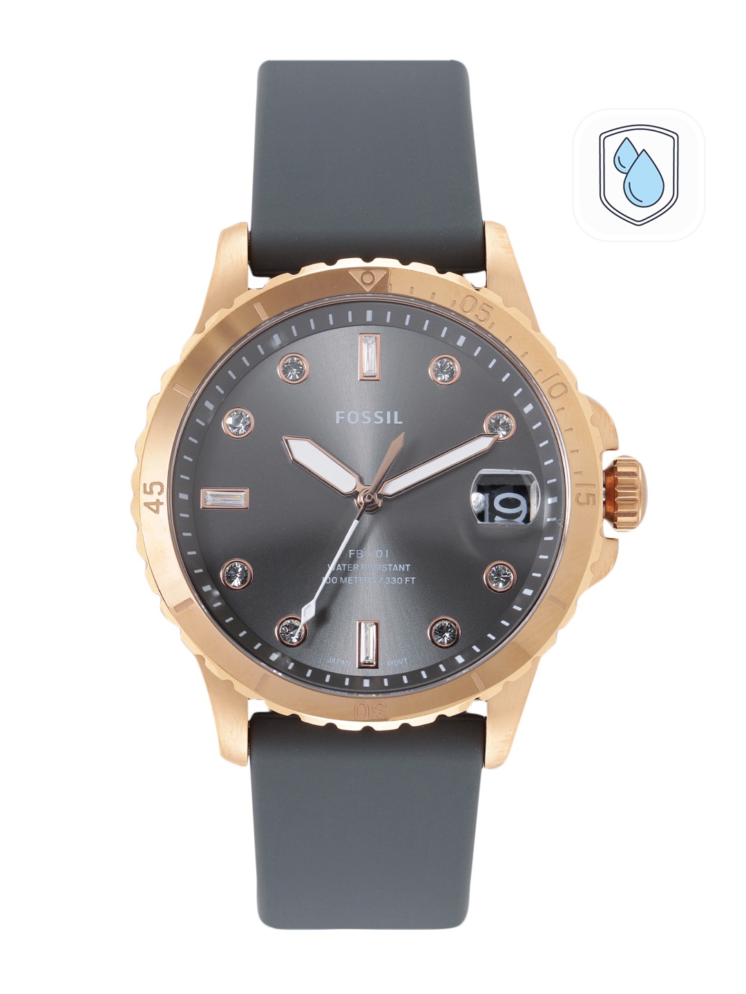 

Fossil Women Embellished Analogue Watch ES5293, Grey