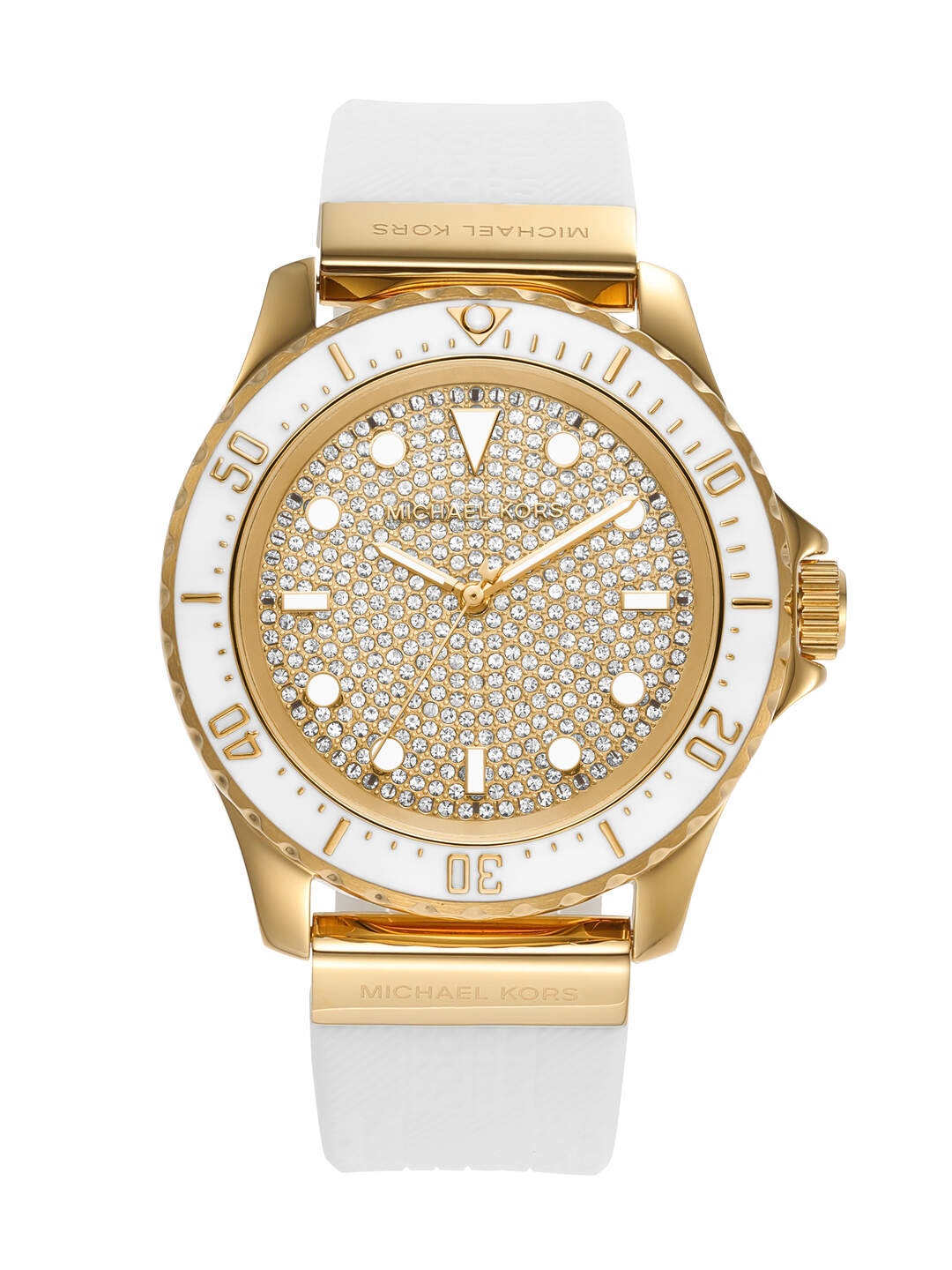 

Michael Kors Women Embellished Everest Analogue Chronograph Watch MK7357-White