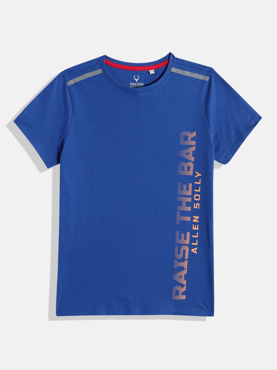 

Allen Solly Junior Boys Typography Printed Pure Cotton T-shirt, Blue