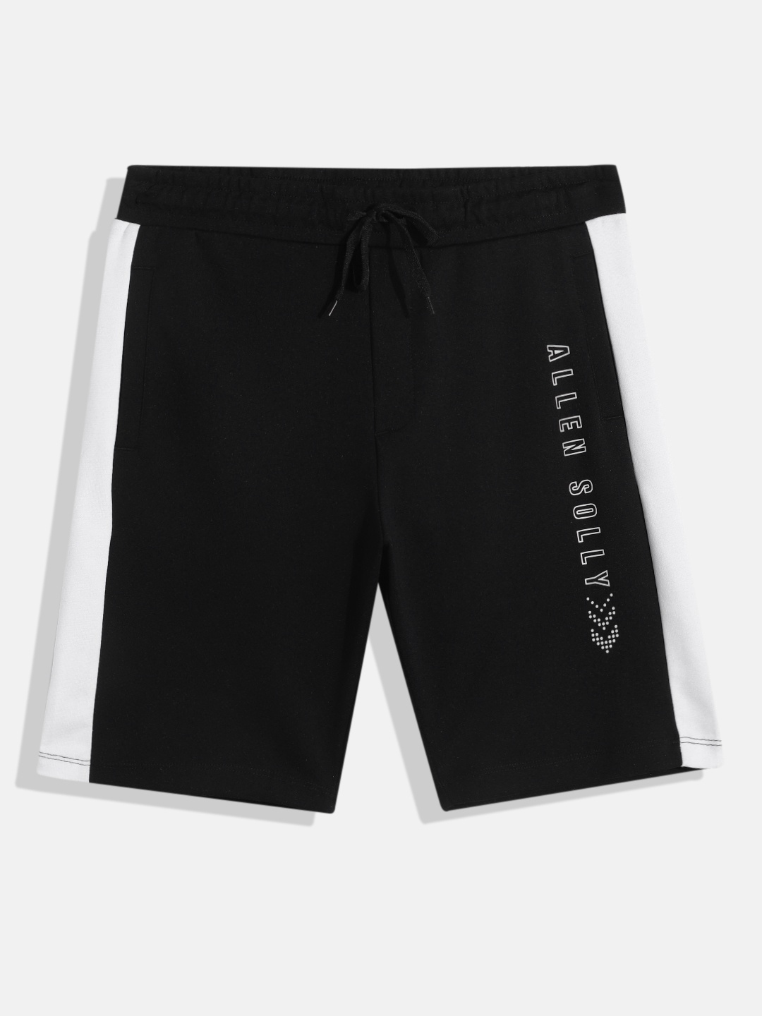 

Allen Solly Junior Boys Typography Printed Moisture Wicking Sports Shorts, Black