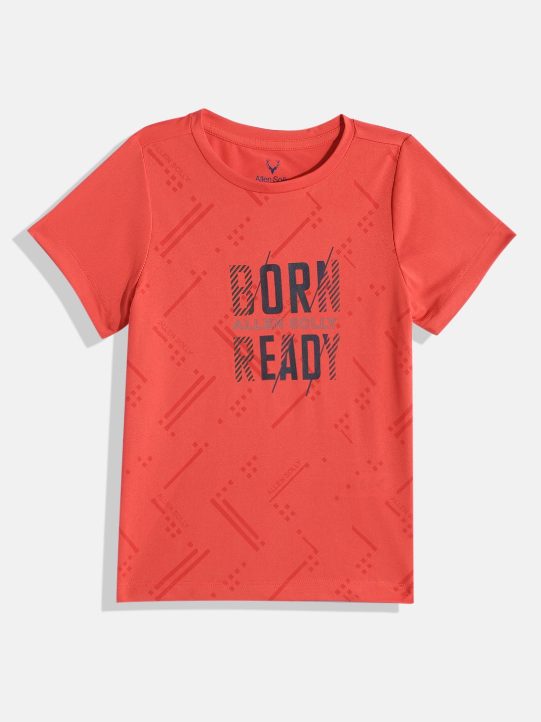 

Allen Solly Junior Boys Brand Logo Printed T-shirt, Pink