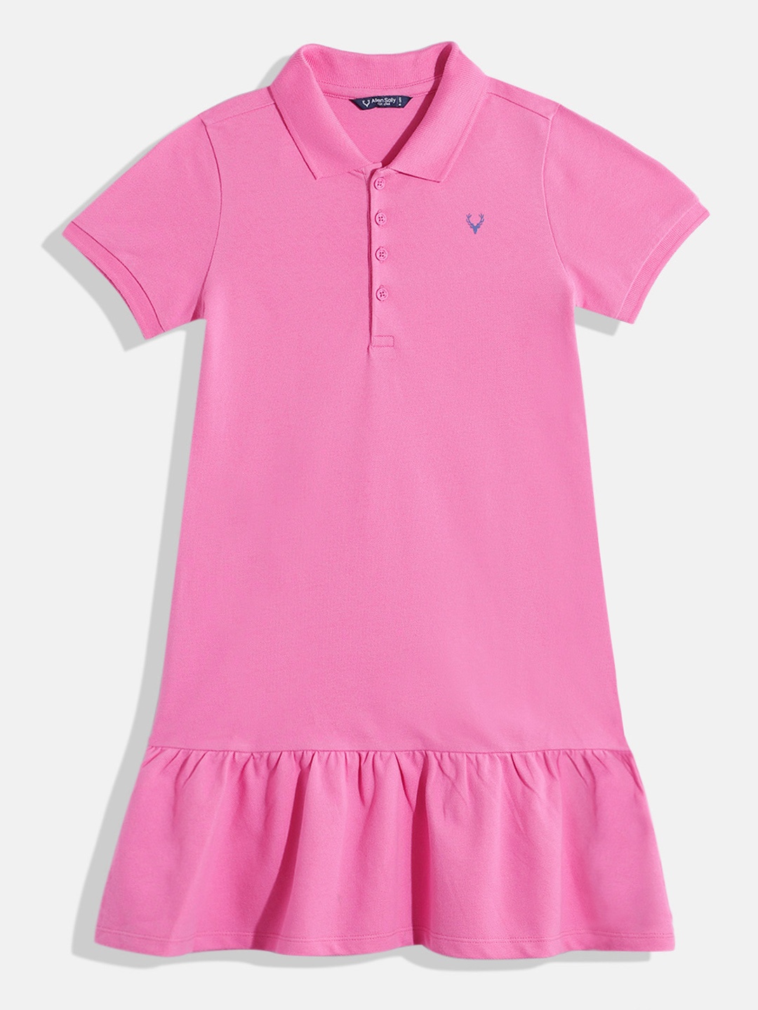 

Allen Solly Junior Girls Pure Cotton T-shirt Dress, Pink
