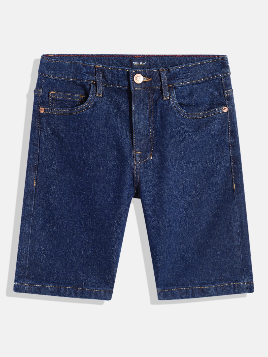 

Allen Solly Junior Boys Solid Denim Shorts, Blue